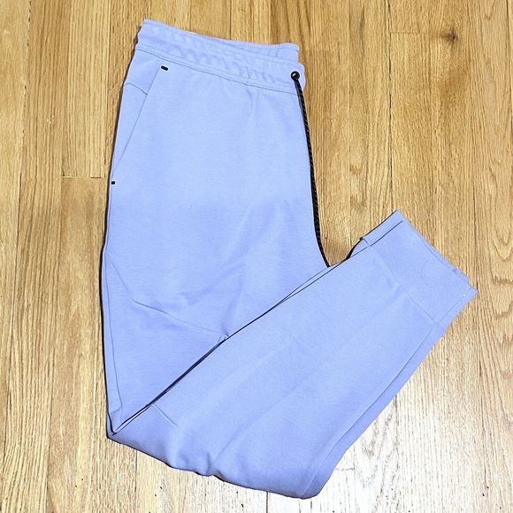 Nike Sportswear Tech Fleece Men’s Size 2XL Light Thistle Black Jogger Pants - Picture 4 of 9